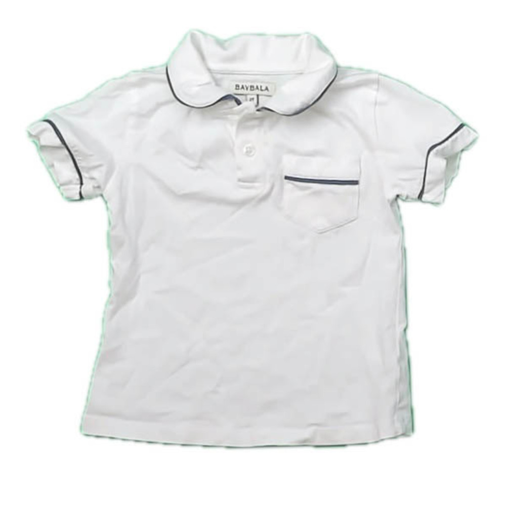 Baybala Boys White Polo Shirt size: 2T